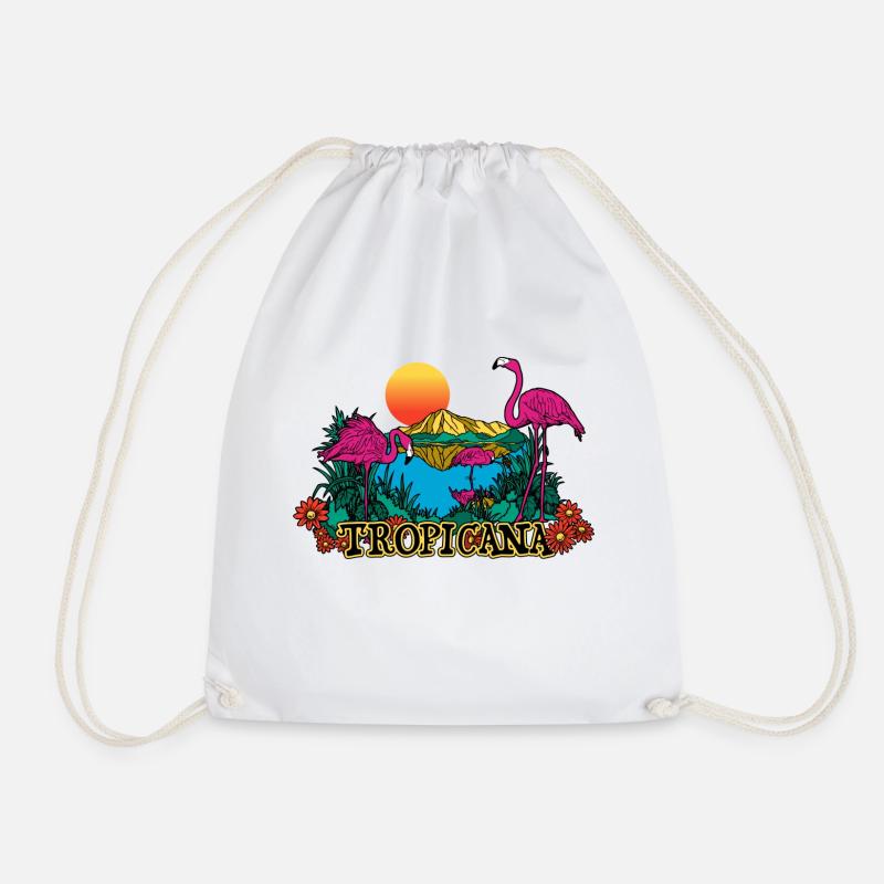 TROPIC - Drawstring Bag - white