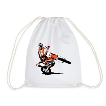 Enduro - tout-terrain - sport tout-terrain moto - Sac de sport léger - blanc - Devant