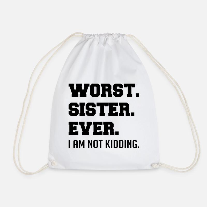 Worst Sister Ever - Sac de sport léger - blanc