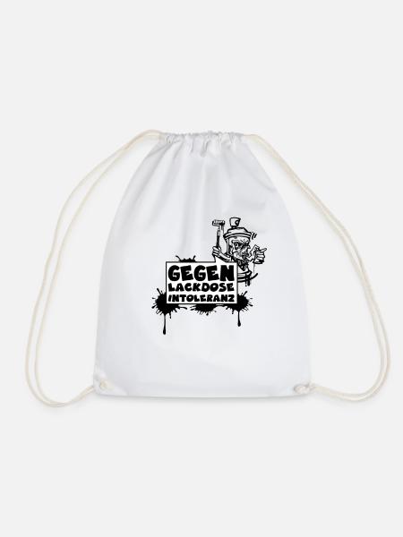 Urban Graffiti Hip Hop Streetart Sprayer Geschenk - Turnbeutel - Weiß