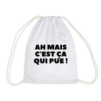 Ah mais c'est ça qui pue ! - Sac de sport léger - blanc - Devant