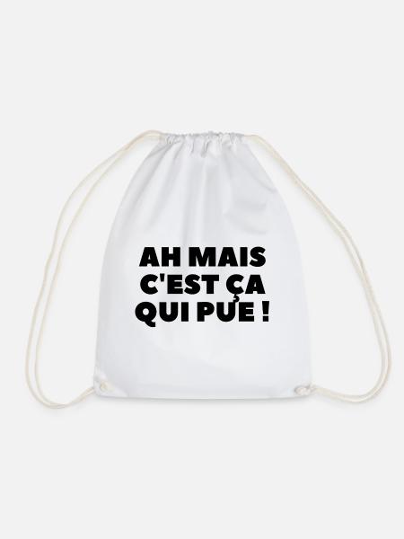 Ah mais c'est ça qui pue ! - Sac de sport léger - blanc