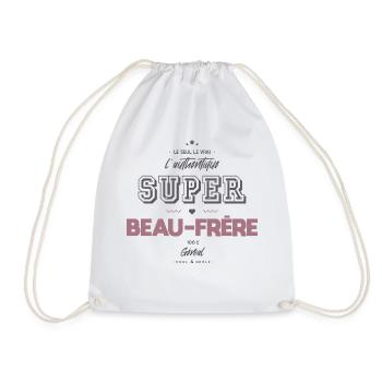 L authentique super beau frère - Sac de sport léger - blanc - Devant