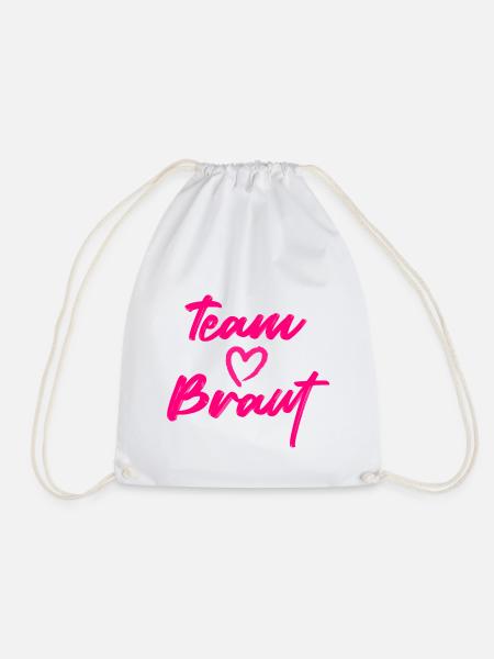 Team Braut - Turnbeutel - Weiß