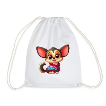 Chihuahua 11 - Drawstring Bag - white - Front