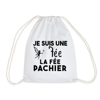 Je suis une fée la fée pachier Cadeau Humoristique - Sac de sport léger - blanc - Devant