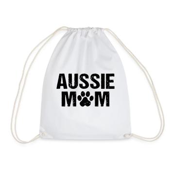 Maman Australienne Berger Australien - Sac de sport léger - blanc - Devant