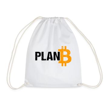 Plan B Bitcoin Krypowährung - Turnbeutel - Weiß - Vorne