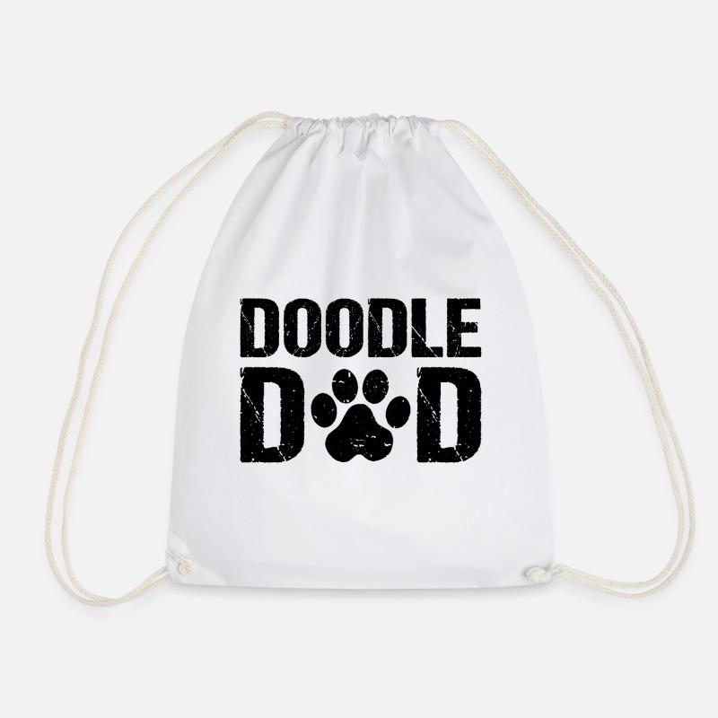Doodle Dad Doodle Hunde - Turnbeutel - Weiß