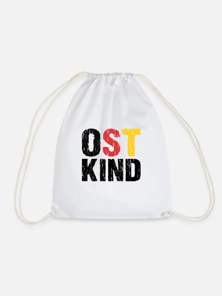 Ost Kind DDR Osten Ossi - Turnbeutel - Weiß