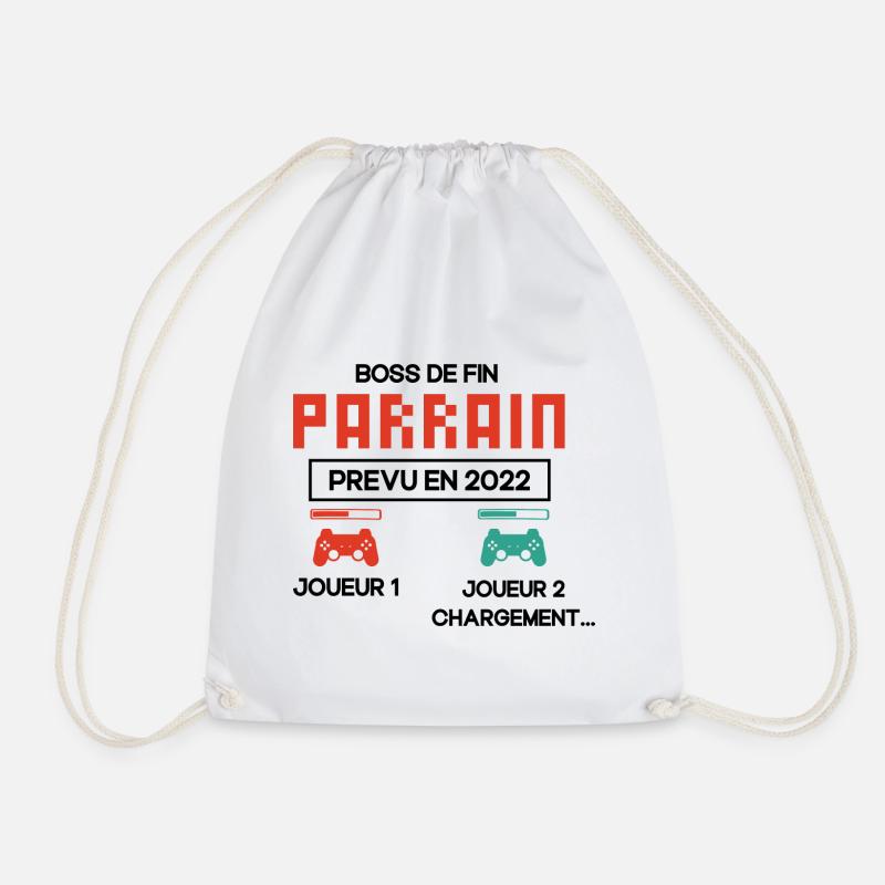 Annonce Grossesse Demande Parrain Originale Geek - Sac de sport léger - blanc