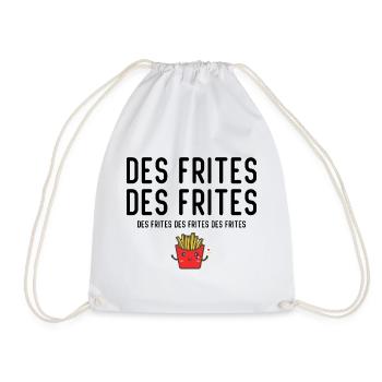 Des Frites Des Frites des Drites - Sac de sport léger - blanc - Devant
