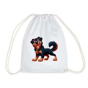Beauceron 6 - Drawstring Bag - white - Front