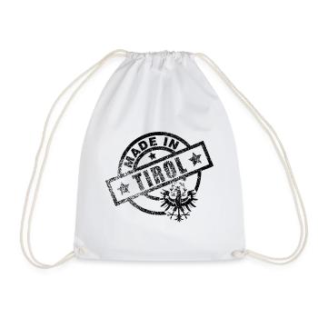 Fabriqué en dialecte tyrol Armoiries Eagle Gift - Sac de sport léger - blanc - Devant