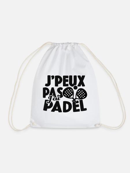 Je Peux Pas J'ai Padel Cadeau Sport Tennis - Sac de sport léger - blanc