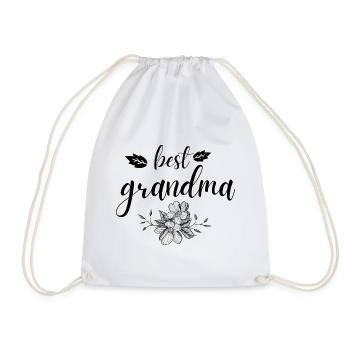 Grandma. Grandma gift - Drawstring Bag - white - Front