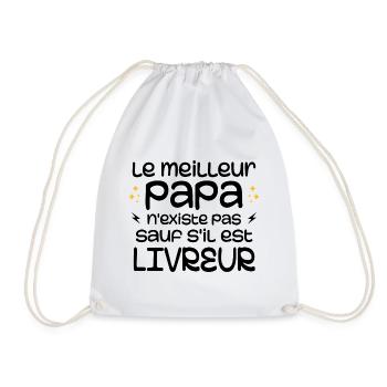 Le Meilleur Papa Nexiste Pas Sauf S'il Est Livreur - Sac de sport léger - blanc - Devant