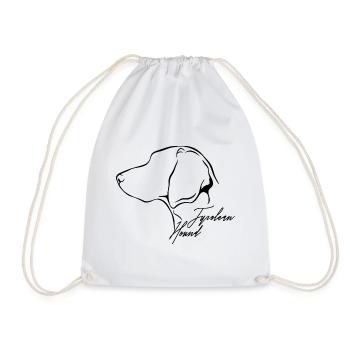 TYROLEAN HOUND Profile Dogs Dog Wilsigns - Drawstring Bag - white - Front