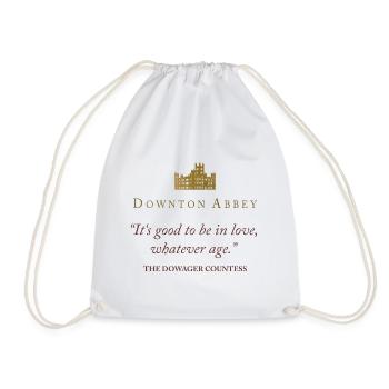 Downton Abbey Good To Be In Love Dowager Countess - Drawstring Bag - white - Front