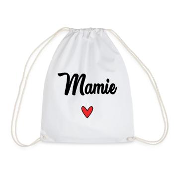 MAMIE. MAMAN. GRAND-MERE. FÊTE DES MÈRES - Sac de sport léger - blanc - Devant