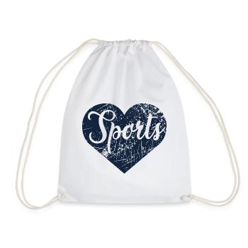 Sports Heart - Drawstring Bag - white - Front
