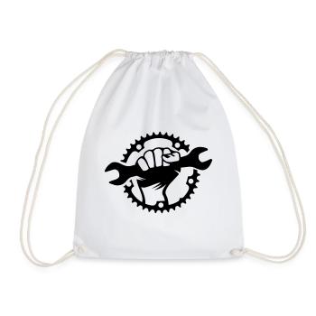 chaîne vélo noël vélo vélo clé - Sac de sport léger - blanc - Devant