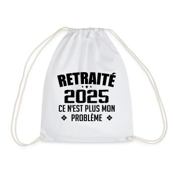 Humour Cadeau Retraité 2025 - Retraité En 2025 - Sac de sport léger - blanc - Devant