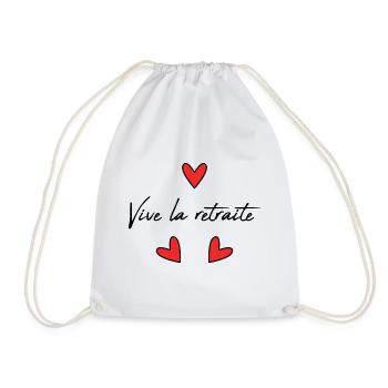 RETRAITE. RETRAITE. RETRAITEE. RETRAITE - Sac de sport léger - blanc - Devant