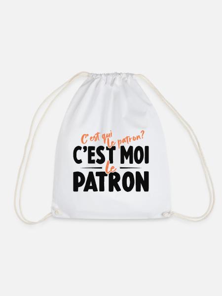 C'est Qui Le Patron C'est Moi Le Patron - Sac de sport léger - blanc