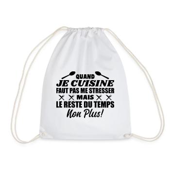Ch'ti Cuisinier, Cuisine Nord Pas De Calais Humour - Sac de sport léger - blanc - Devant