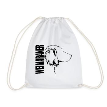 WEIMARANER profil cheveux longs chiens Wilsigns - Sac de sport léger - blanc - Devant