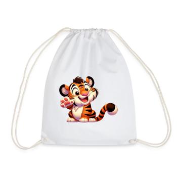 Tiger 4 - Turnbeutel - Weiß - Vorne