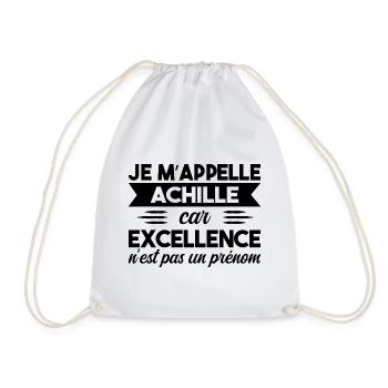 Je M'appelle Excellence Achille - Sac de sport léger - blanc - Devant