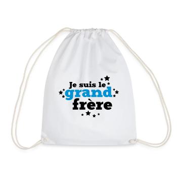 je suis le grand frère - Sac de sport léger - blanc - Devant