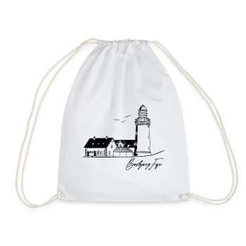 Danemark Bovbjerg Fyr Lighthouse Holiday - Sac de sport léger - blanc - Devant