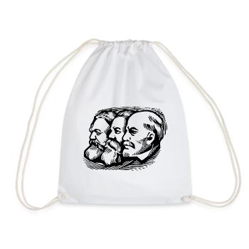 Chemnitz Geschenk Karl Marx Marxismus - Turnbeutel - Weiß - Vorne