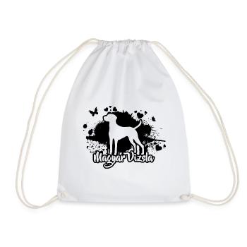 MAGYAR VIZSLA Dogs Dog Hunting Dogs Wilsigns - Drawstring Bag - white - Front