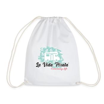 Collection La Vida Pirata - Vie caravanière - Sac de sport léger - blanc - Devant