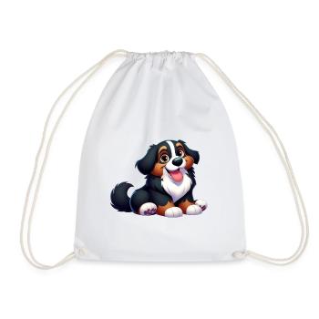 Bernese Mountain Dog 3 - Drawstring Bag - white - Front