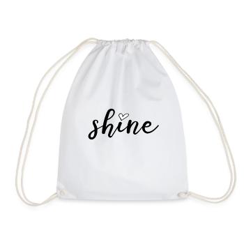 Shine#Scheinen#Sommer#Geschekidee - Turnbeutel - Weiß - Vorne