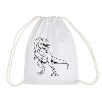 Tyrannosaurus rex dinosaure T-Rex - Sac de sport léger - blanc - Devant