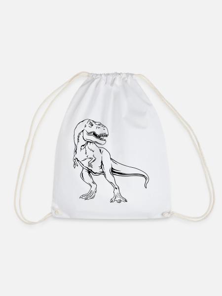 Tyrannosaurus Rex Dinosaurier T-Rex - Turnbeutel - Weiß