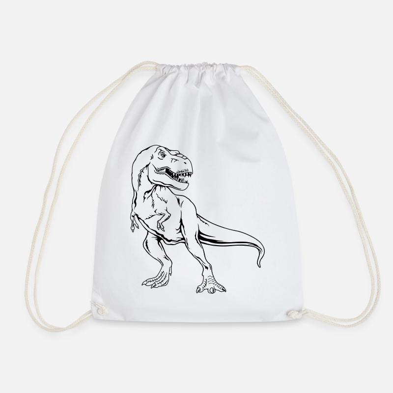 Tyrannosaurus Rex Dinosaurier T-Rex - Turnbeutel - Weiß