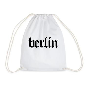 Berlin Germany Capital T-Shirt Hoodie - Drawstring Bag - white - Front
