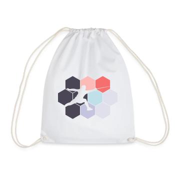 Fencing Fencing Fencing Abstract - Drawstring Bag - white - Front