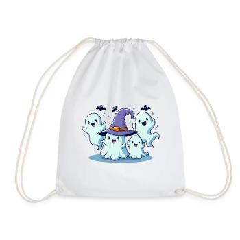 BoO Gang spooky halloween - Drawstring Bag - white - Front