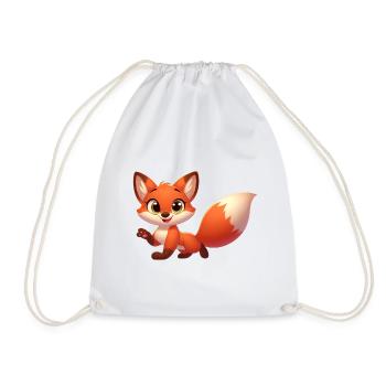 FOX4 - Turnbeutel - Weiß - Vorne