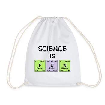 La science est amusante - Sac de sport léger - blanc - Devant