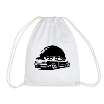 R32 Sun Gift JDM Motorsport Japan Car - Drawstring Bag - white - Front