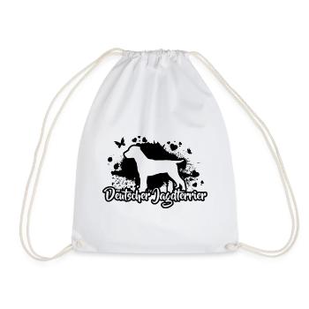 GERMAN HUNTING TERRIER Dogs Dog Wilsigns - Drawstring Bag - white - Front